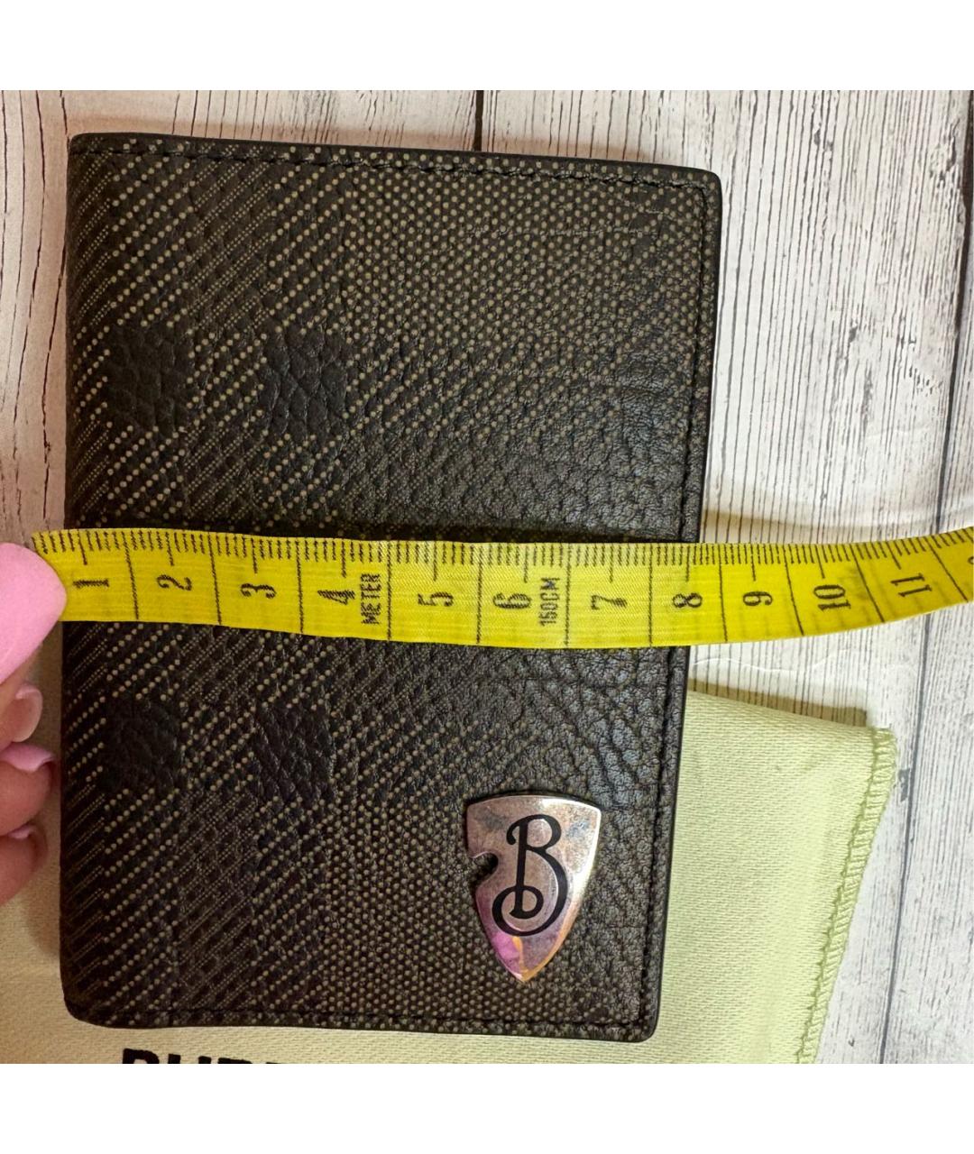 BURBERRY Коричневый кожаный кардхолдер, фото 6