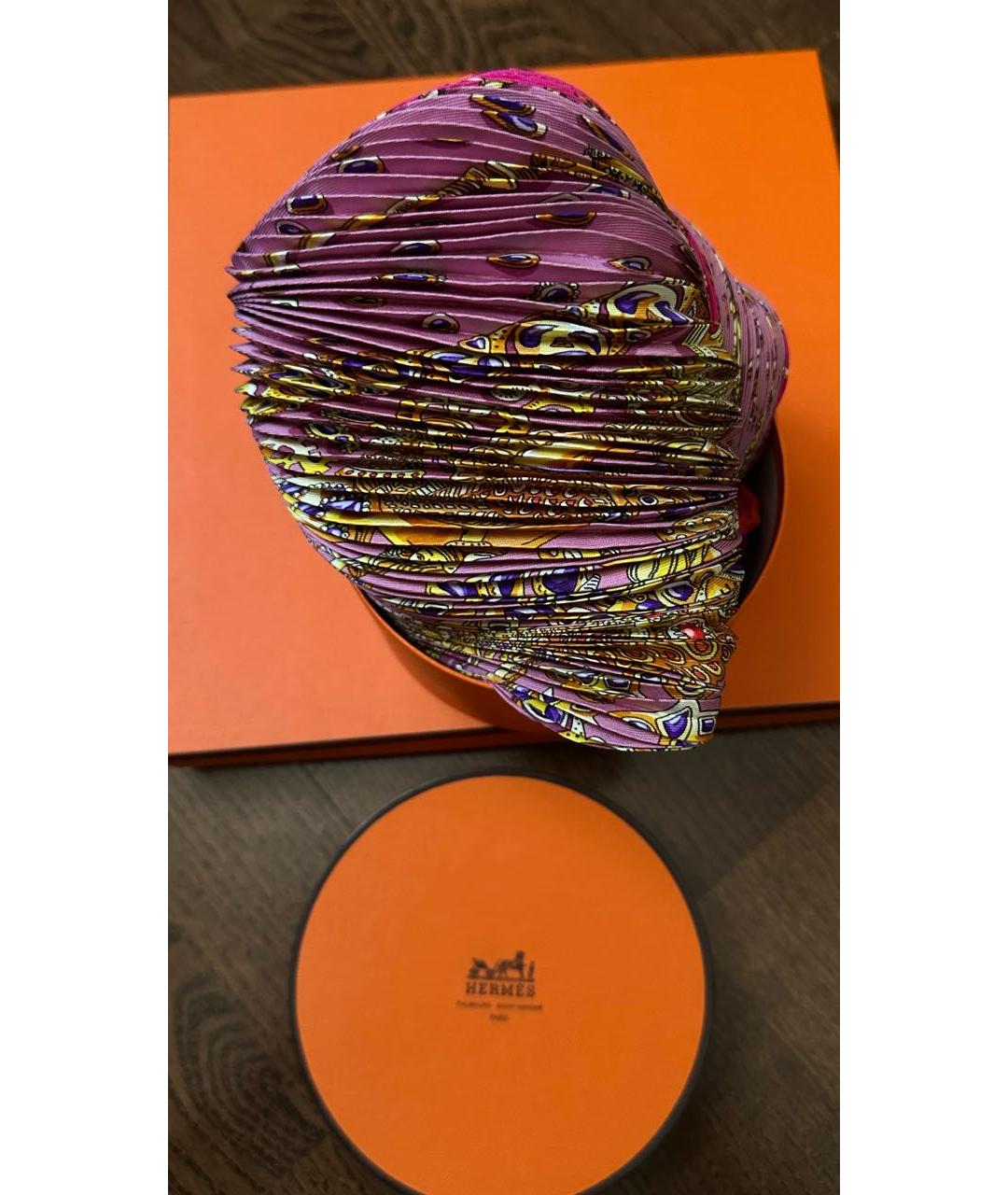 HERMES Мульти шелковый платок, фото 2