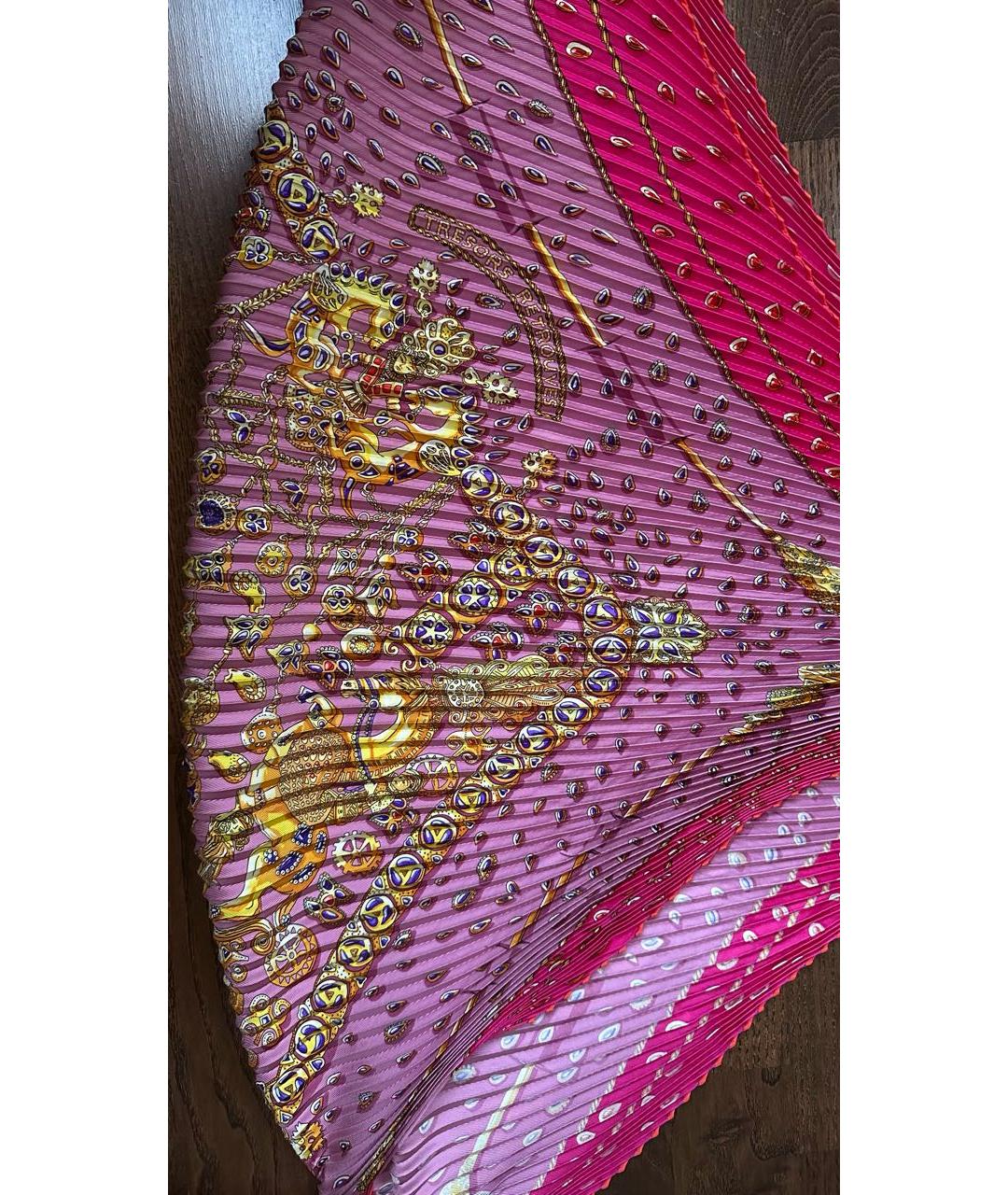 HERMES Мульти шелковый платок, фото 3