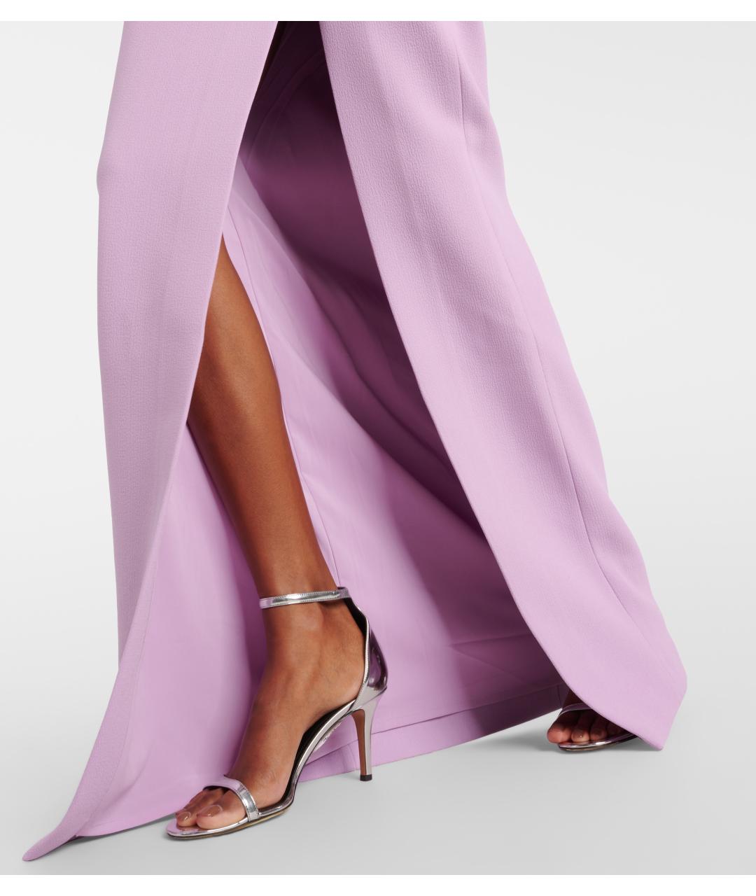 REBECCA VALLANCE Фиолетовое полиэстеровое коктейльное платье, фото 7