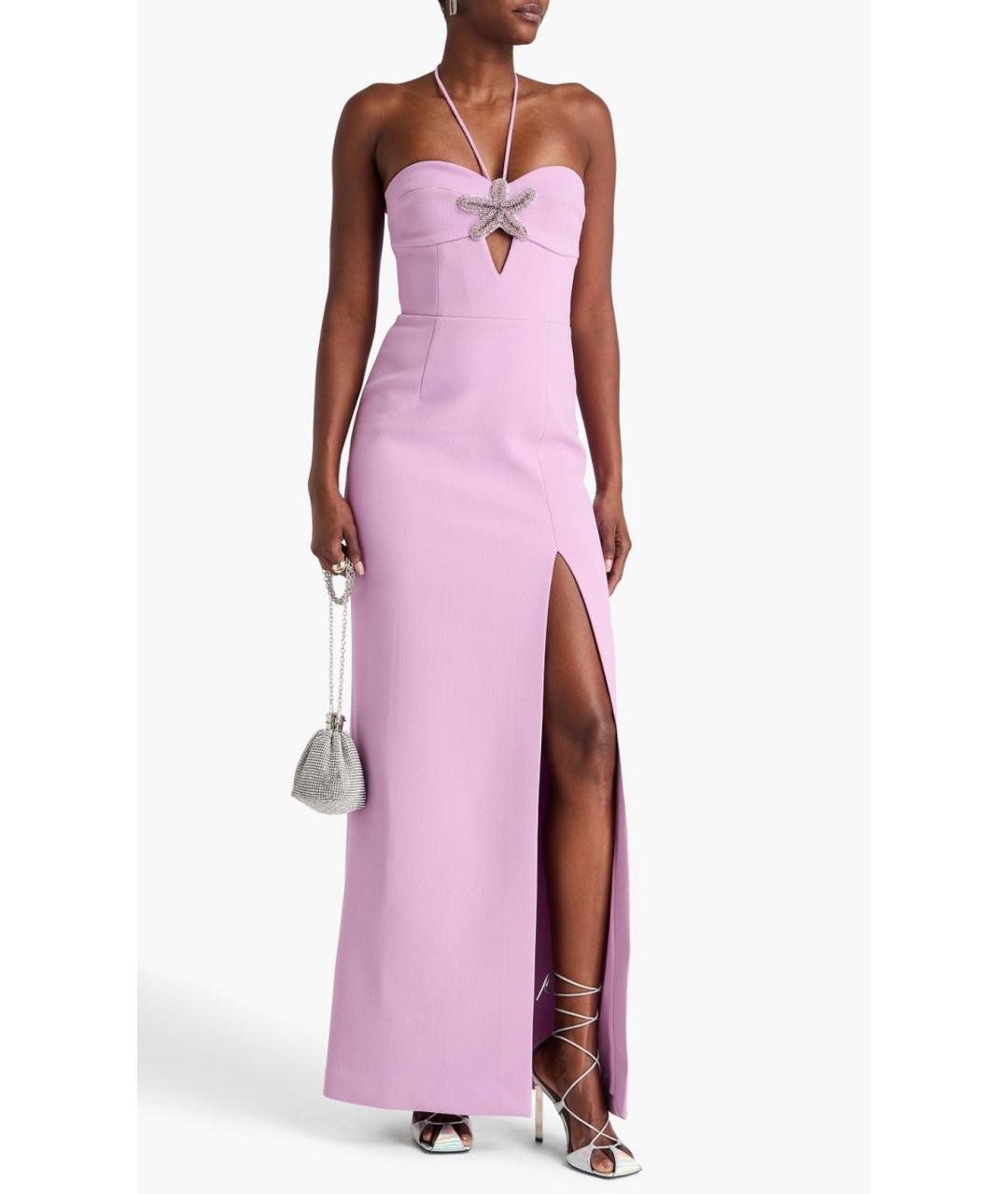 REBECCA VALLANCE Фиолетовое полиэстеровое коктейльное платье, фото 2