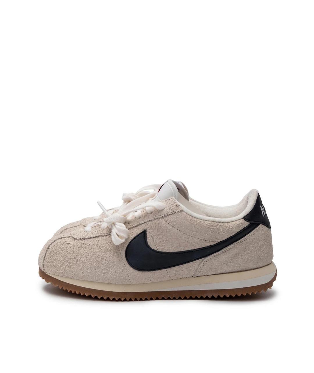 NIKE Бежевые замшевые кроссовки, фото 5