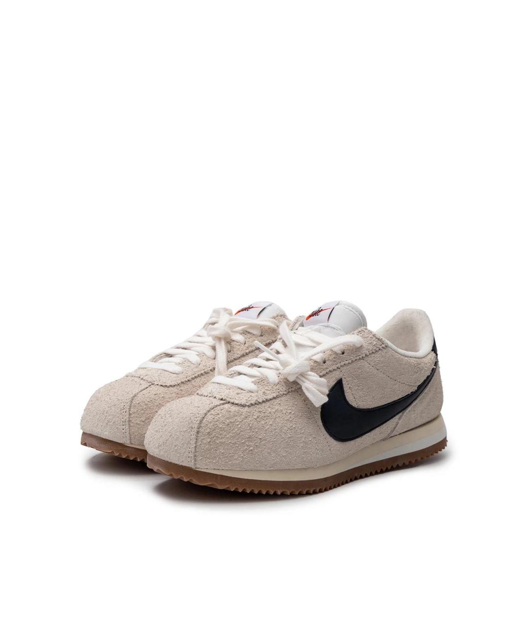 NIKE Бежевые замшевые кроссовки, фото 2