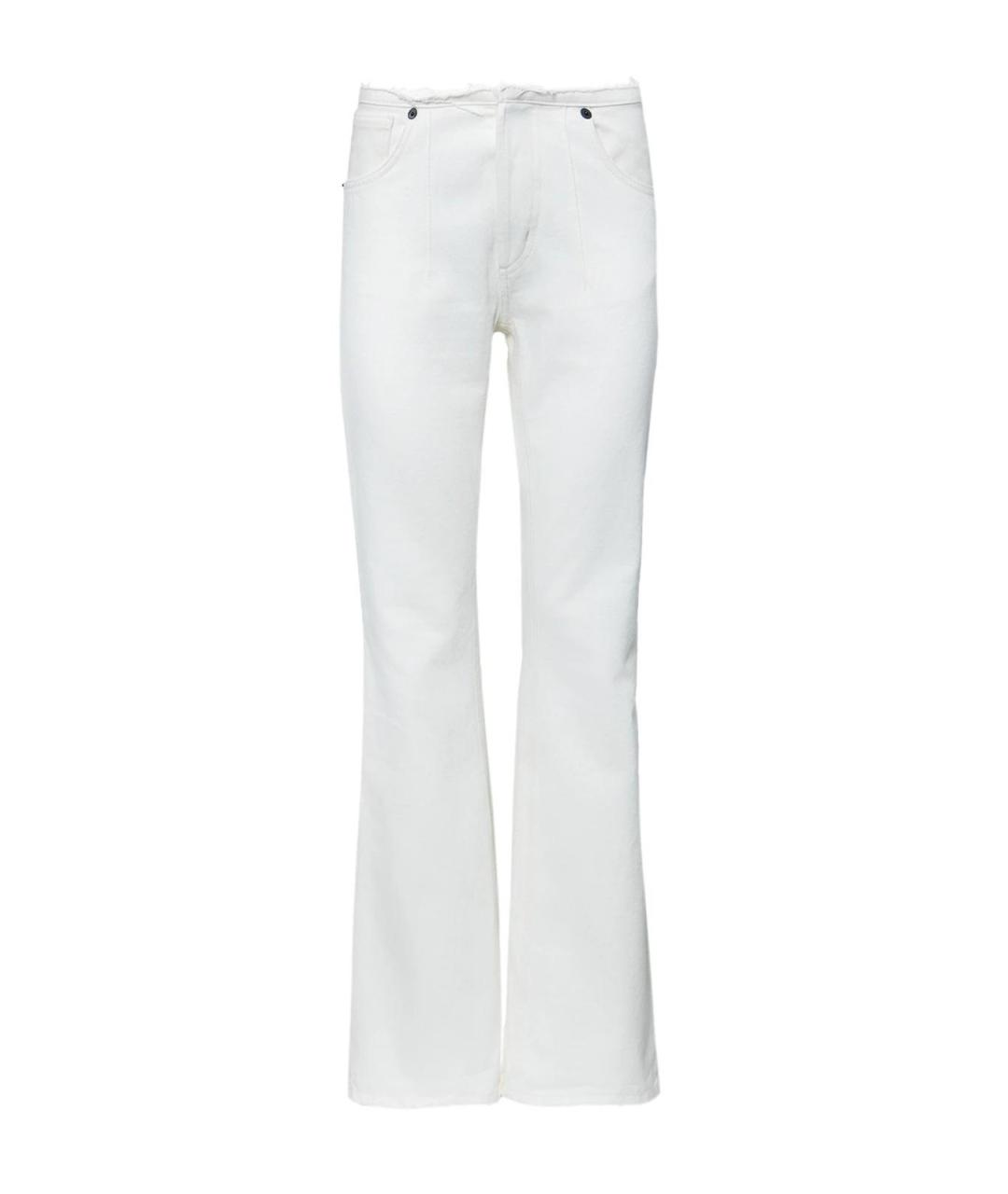 THE MANNEI Белые хлопковые прямые джинсы, фото 4