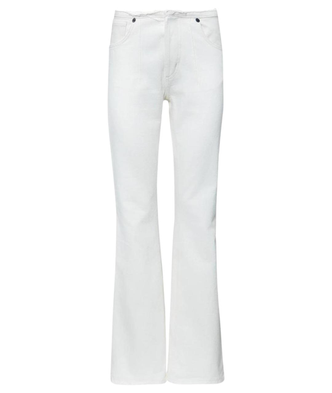 THE MANNEI Белые хлопковые прямые джинсы, фото 1