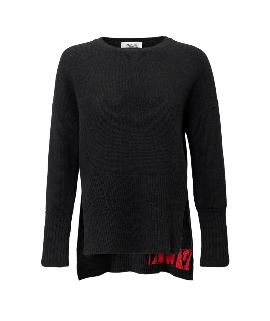 VALENTINO Черный кашемировый джемпер / свитер, фото 1
