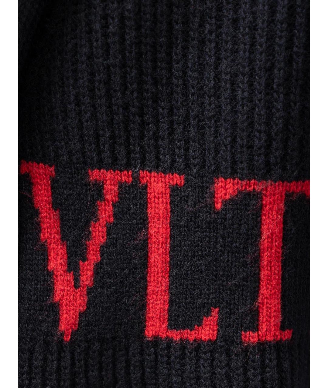 VALENTINO Черный кашемировый джемпер / свитер, фото 3