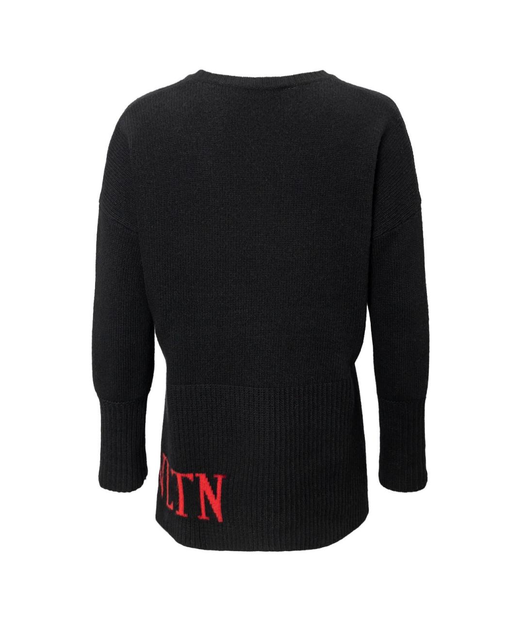 VALENTINO Черный кашемировый джемпер / свитер, фото 2