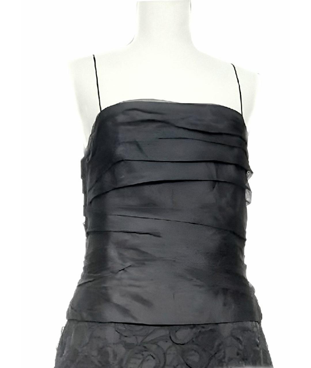 PINKO Черное полиэстеровое коктейльное платье, фото 2