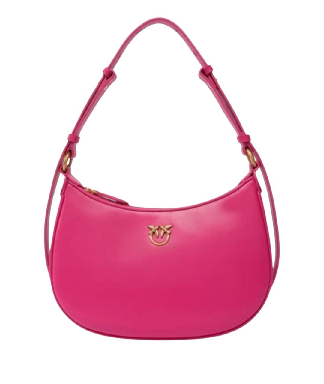 PINKO Фуксия кожаная сумка через плечо, фото 1