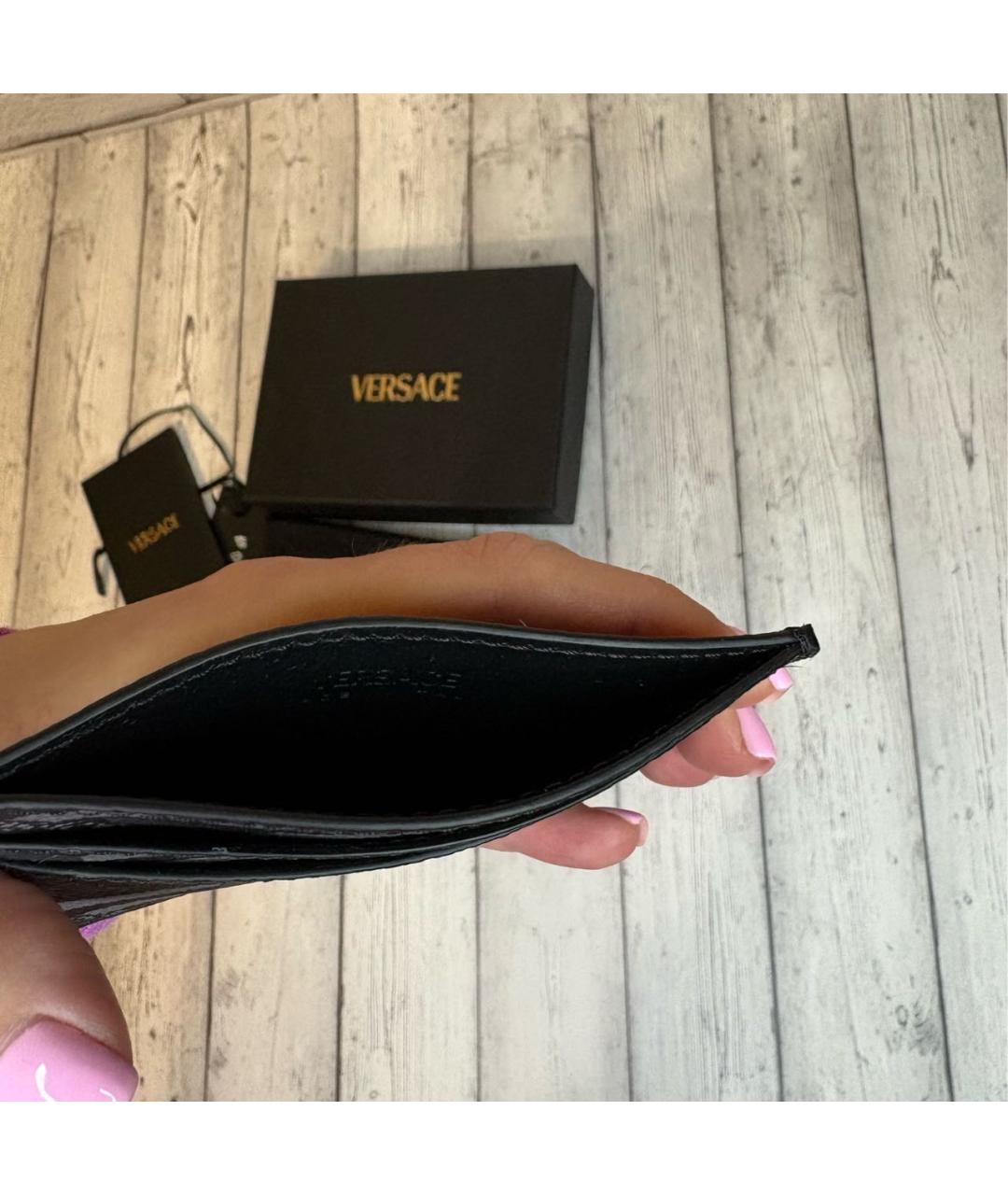 VERSACE Антрацитовый кардхолдер, фото 3