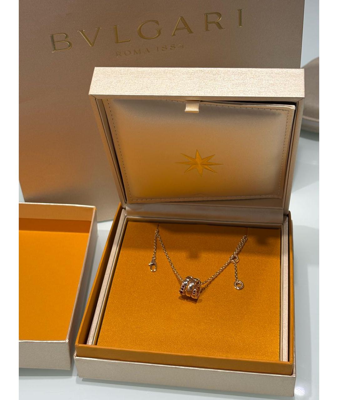 BVLGARI Золотая подвеска из розового золота, фото 3