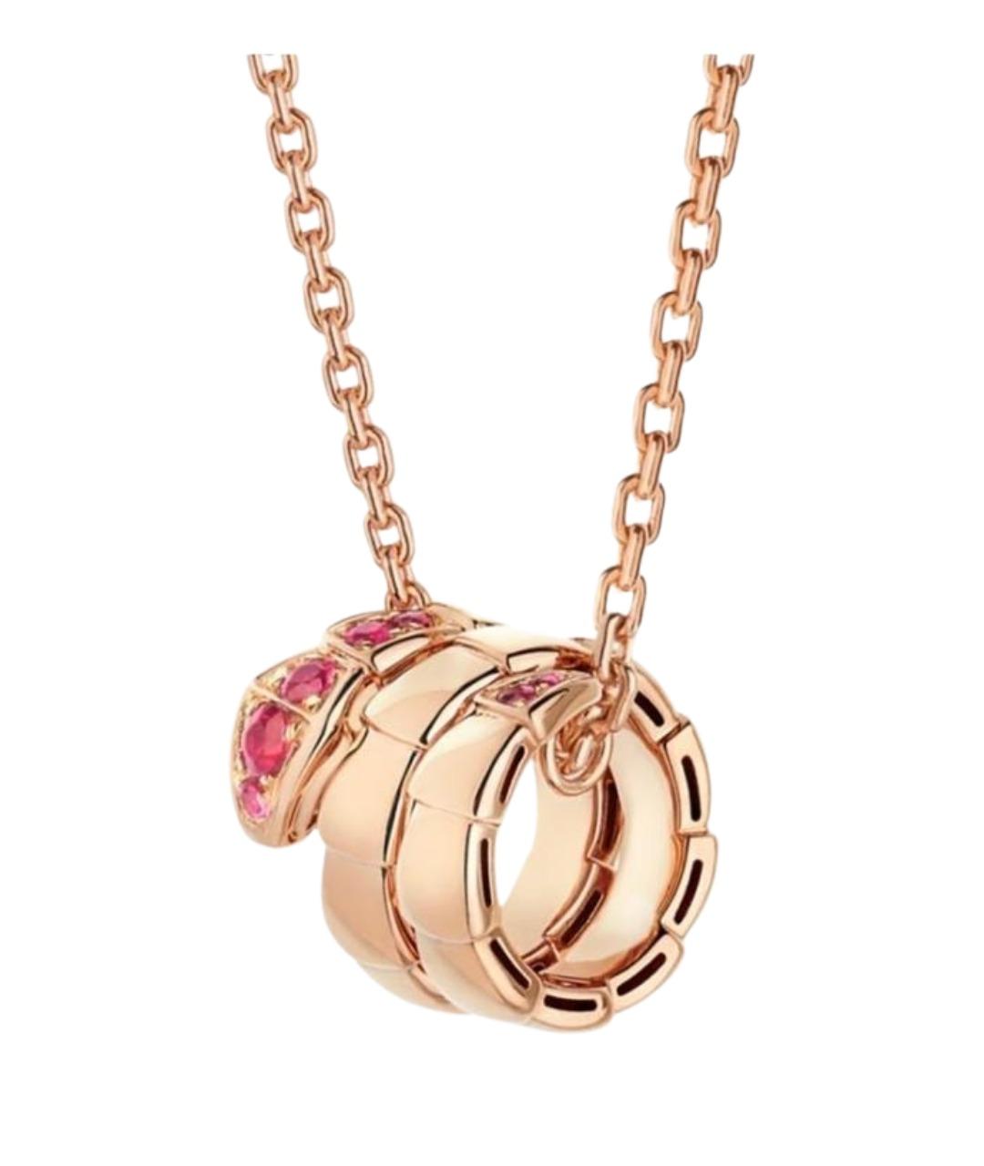 BVLGARI Золотая подвеска из розового золота, фото 1