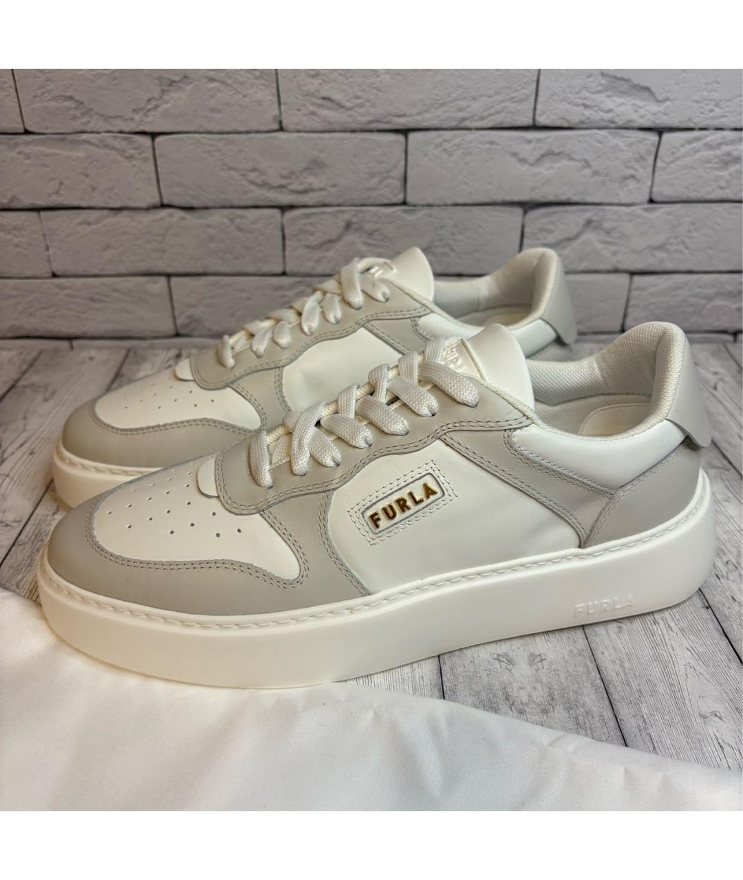 FURLA Белые кеды, фото 9