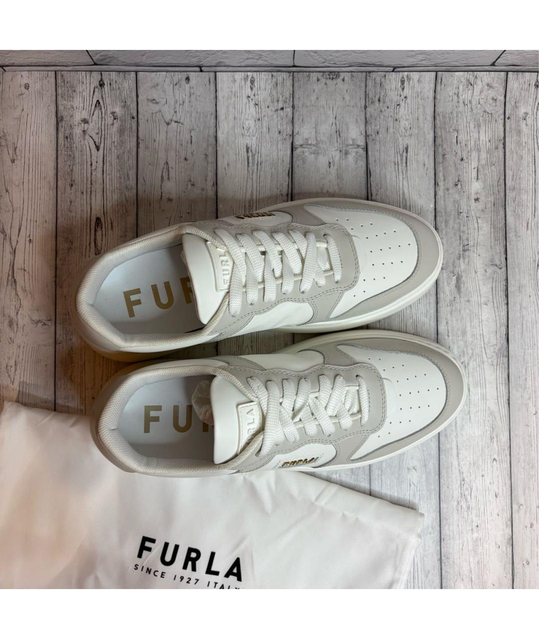 FURLA Белые кеды, фото 3