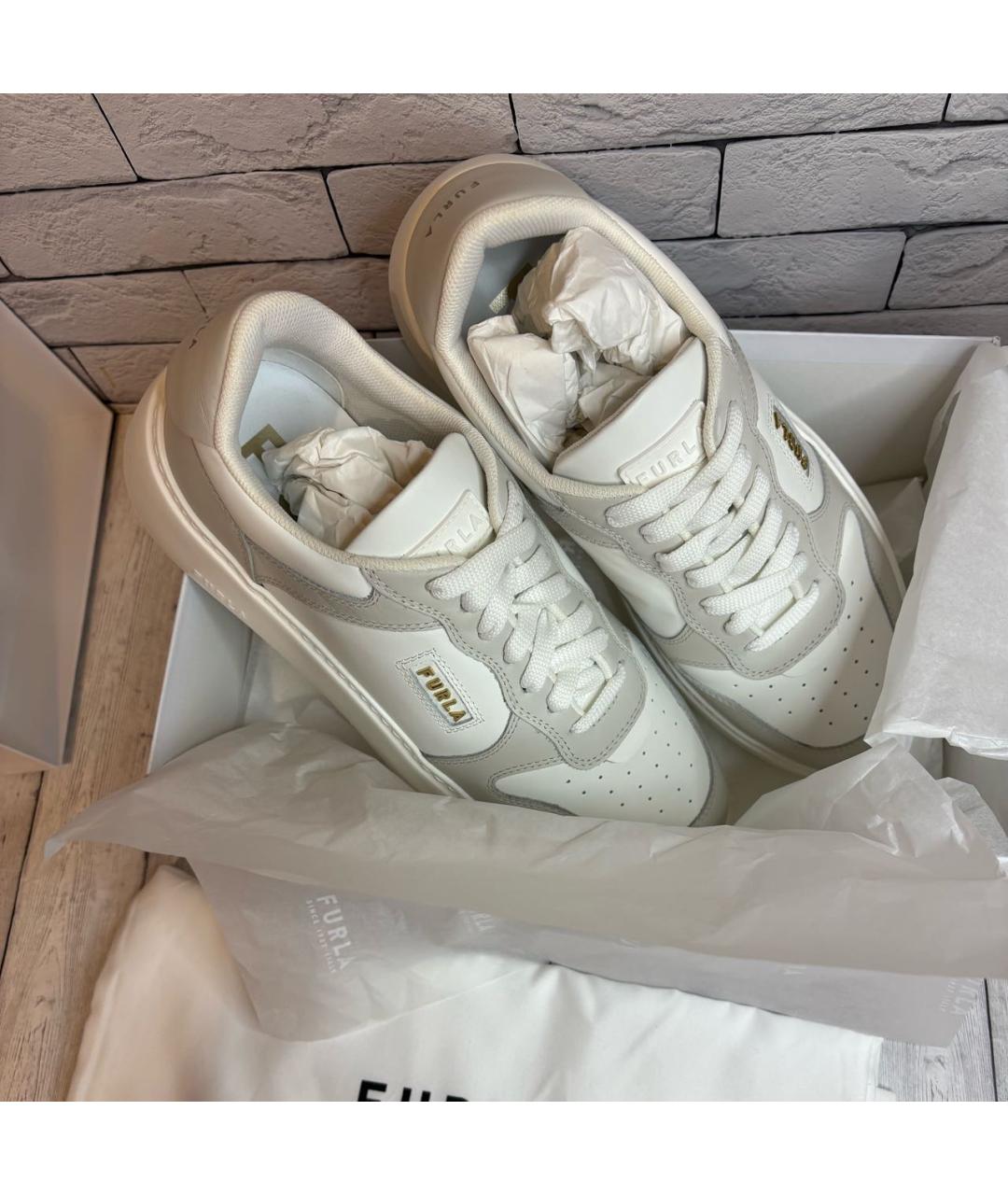 FURLA Белые кеды, фото 6