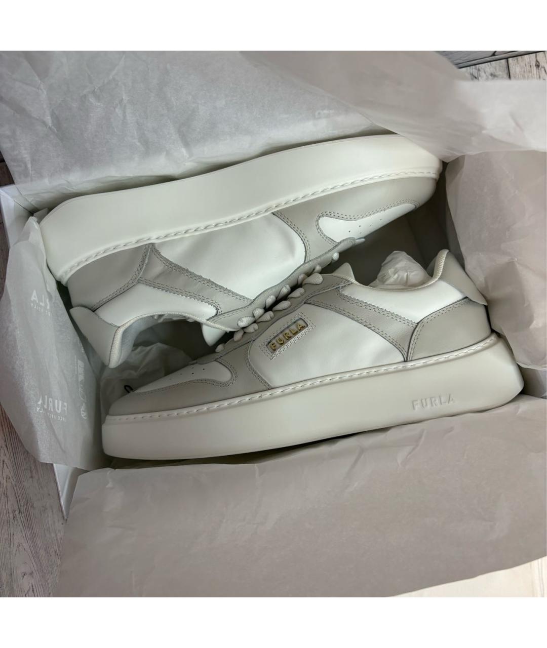 FURLA Белые кеды, фото 5