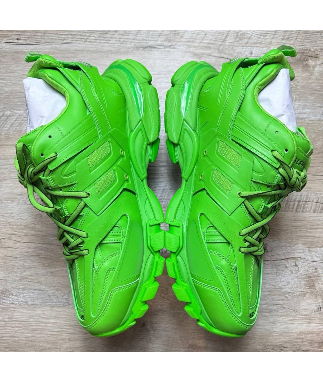BALENCIAGA Зеленые низкие кроссовки / кеды, фото 5