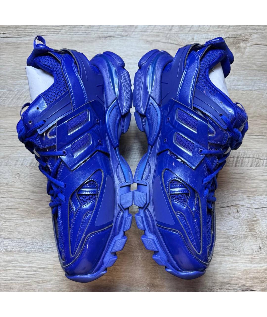 BALENCIAGA Синие низкие кроссовки / кеды, фото 4