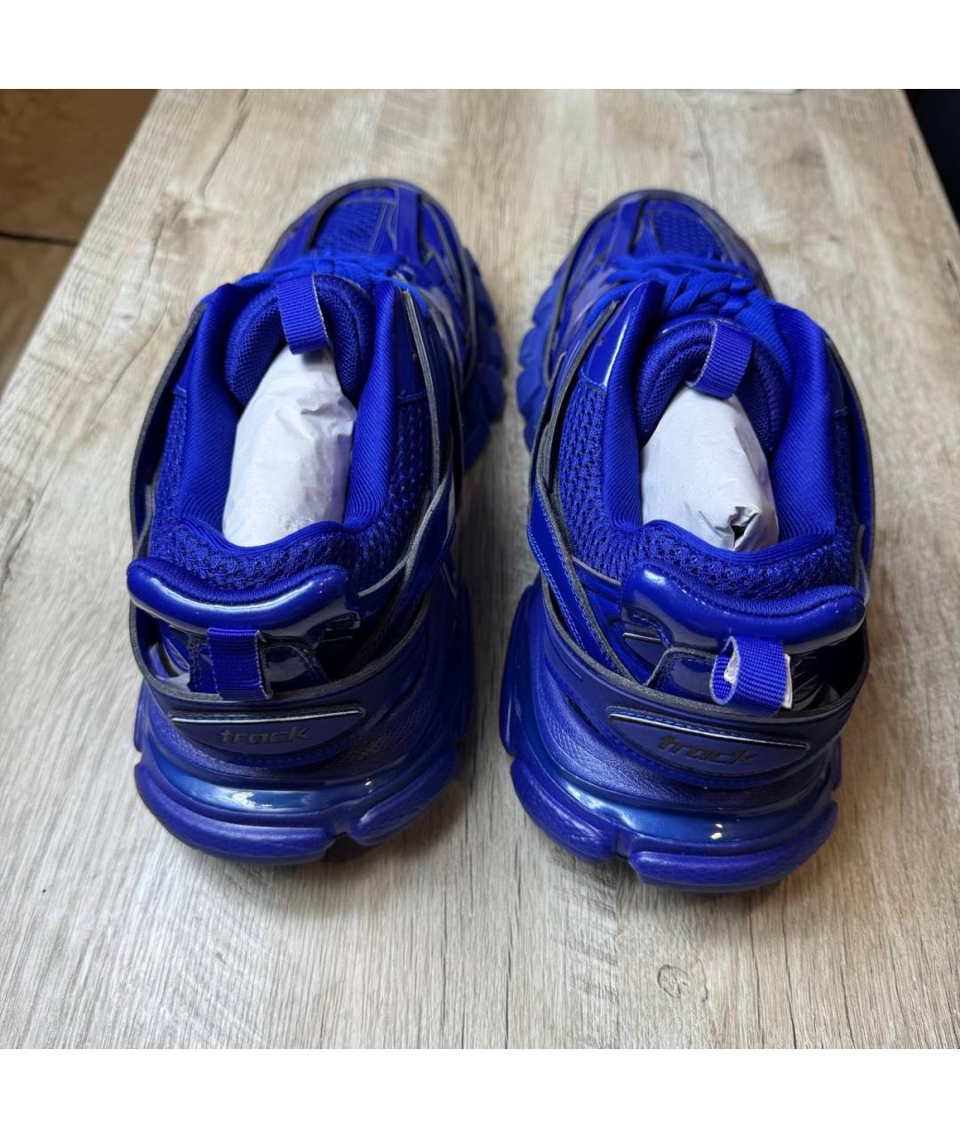 BALENCIAGA Синие низкие кроссовки / кеды, фото 6