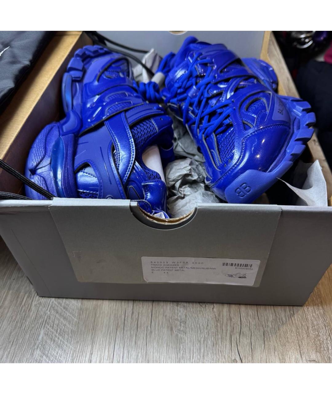 BALENCIAGA Синие низкие кроссовки / кеды, фото 7