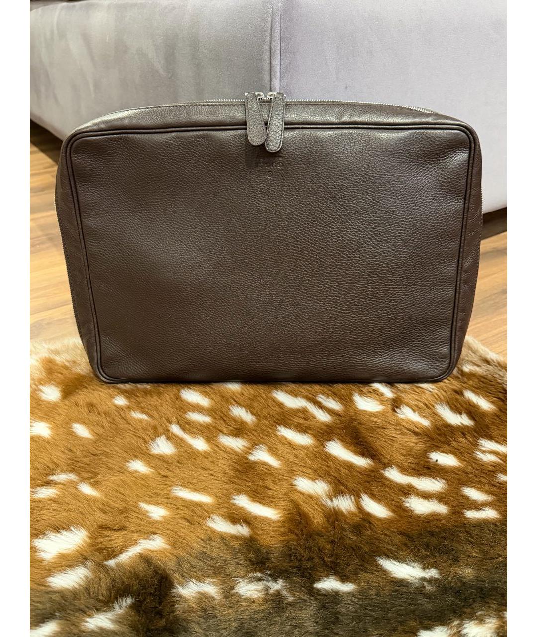 GUCCI Коричневая кожаная папка для документов, фото 9