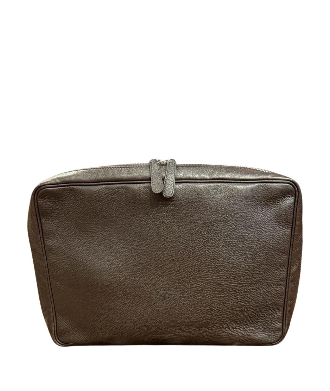 GUCCI Коричневая кожаная папка для документов, фото 1