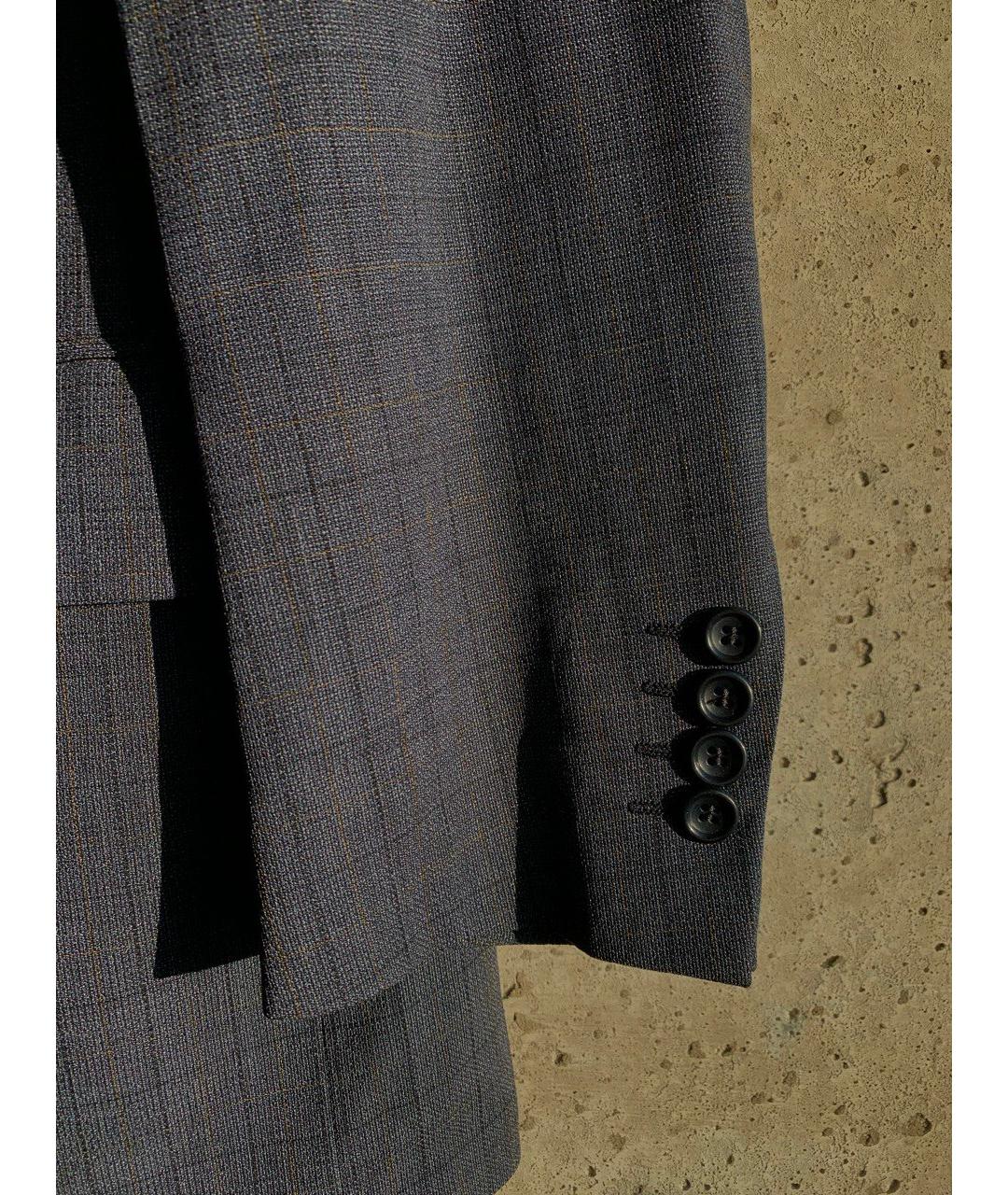 HUGO BOSS Серый шерстяной пиджак, фото 5