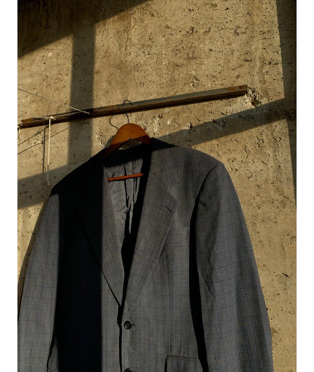 HUGO BOSS Серый шерстяной пиджак, фото 4