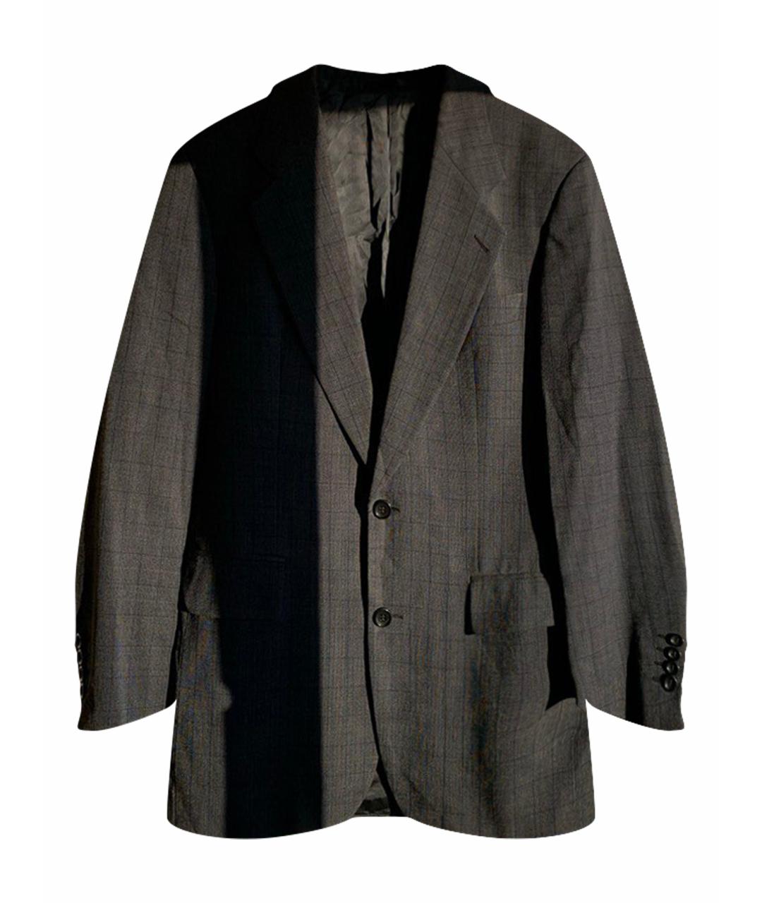 HUGO BOSS Серый шерстяной пиджак, фото 1