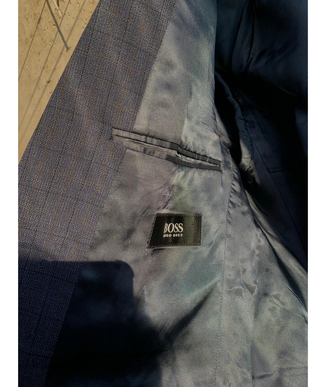 HUGO BOSS Серый шерстяной пиджак, фото 2