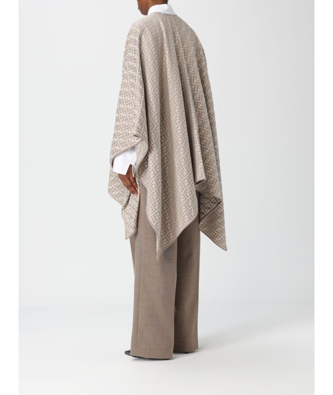 FENDI Мульти шерстяной шарф, фото 3