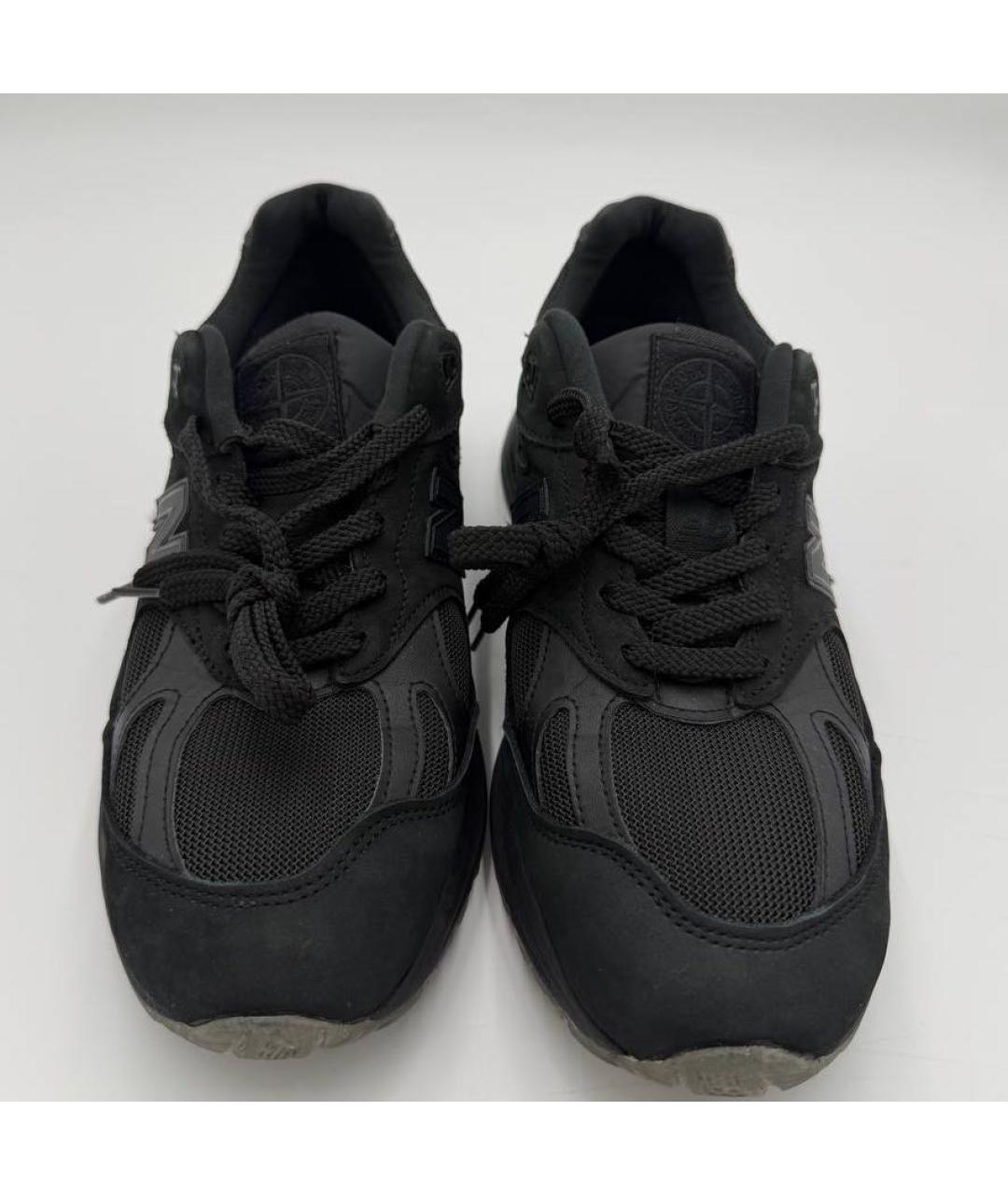 STONE ISLAND Черные низкие кроссовки / кеды, фото 4