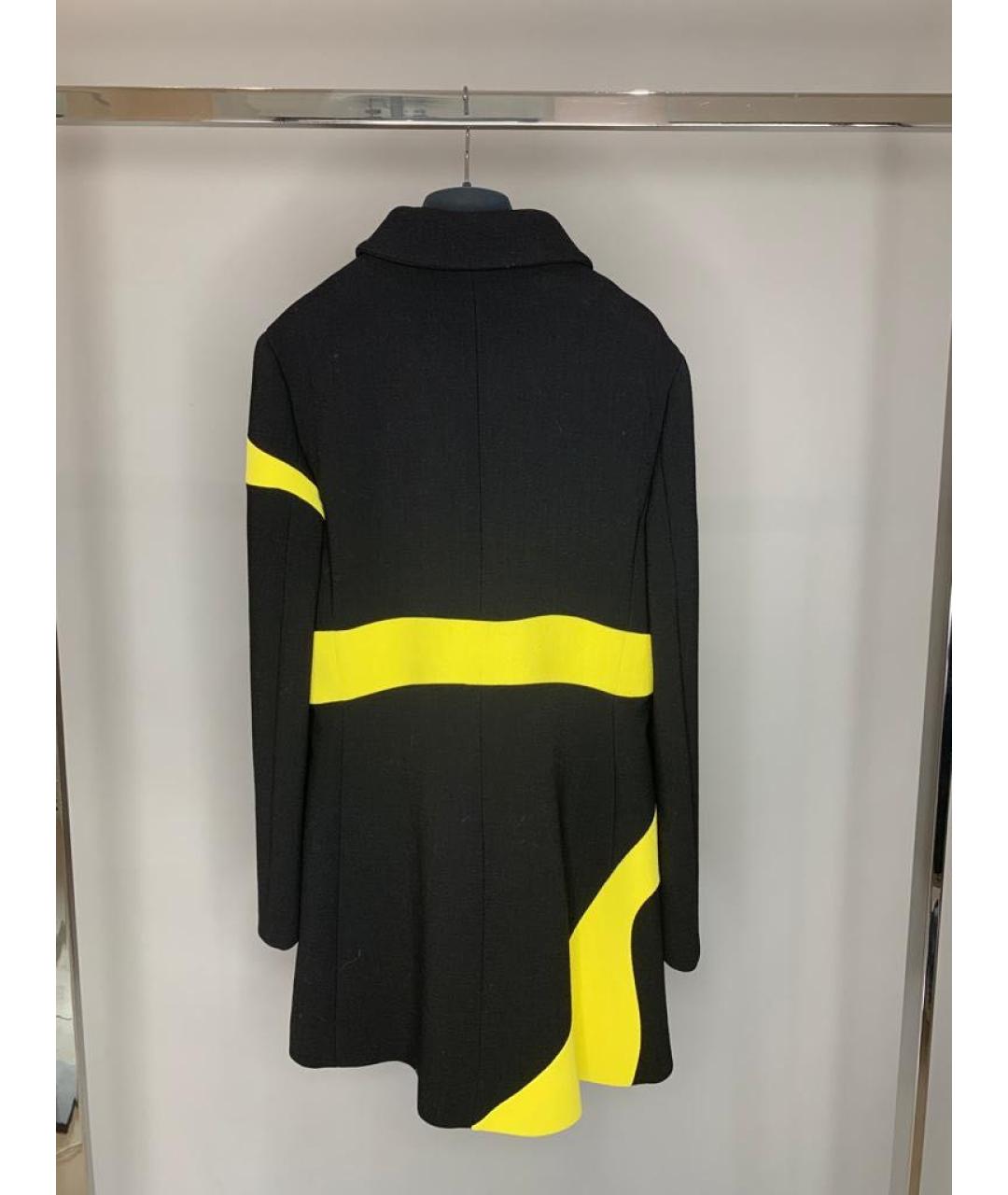 CHRISTIAN DIOR Черное шерстяное пальто, фото 3