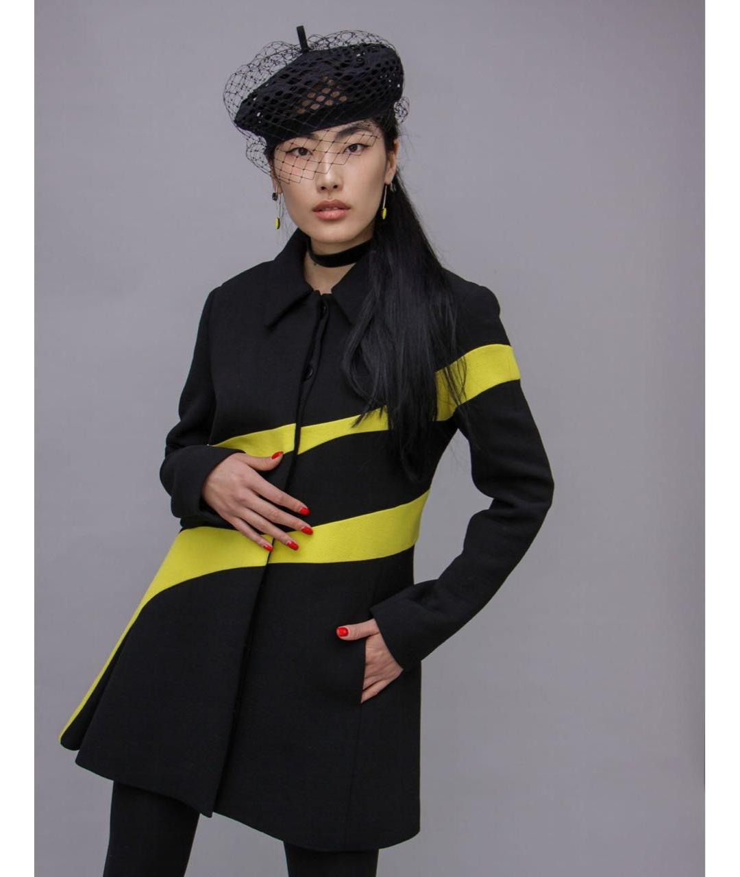 CHRISTIAN DIOR Черное шерстяное пальто, фото 6