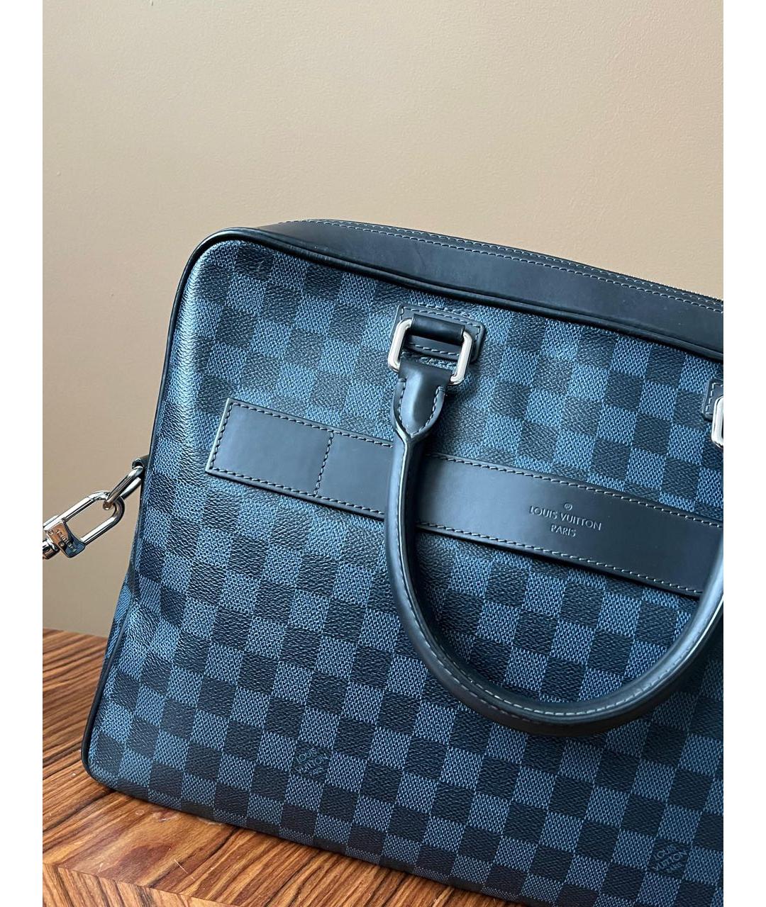 LOUIS VUITTON Темно-синий портфель, фото 2