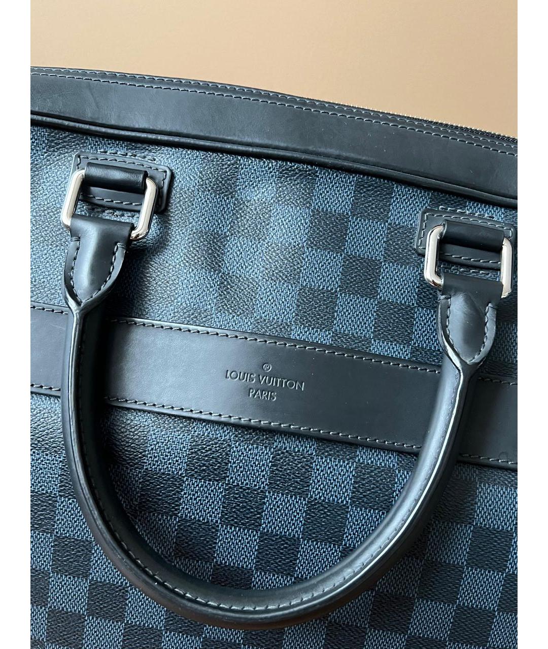 LOUIS VUITTON Темно-синий портфель, фото 3