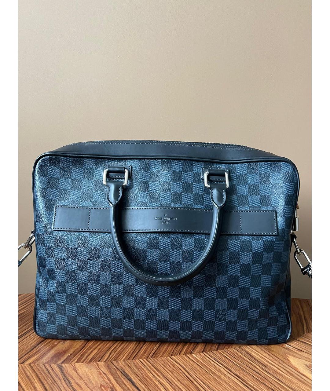 LOUIS VUITTON Темно-синий портфель, фото 9
