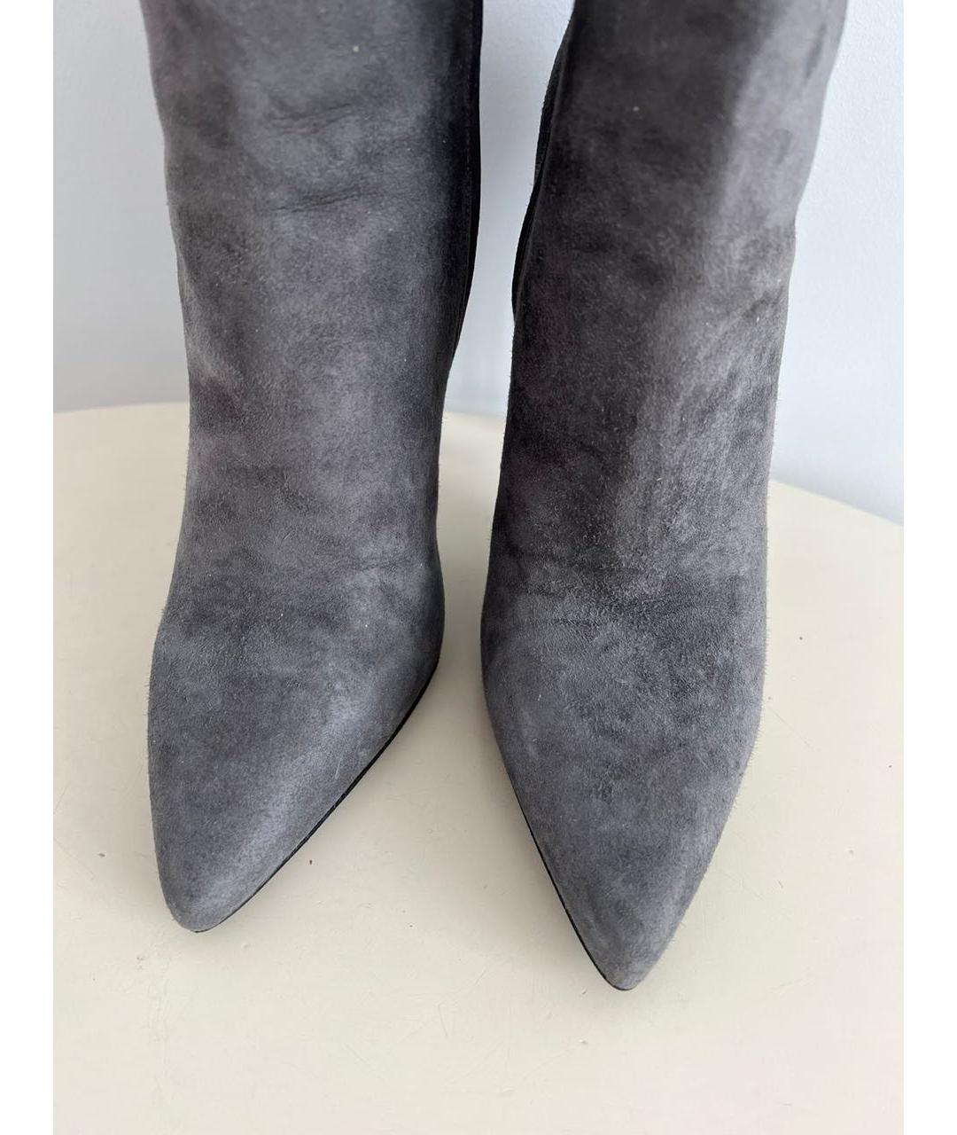 PRADA Серые замшевые ботильоны, фото 7