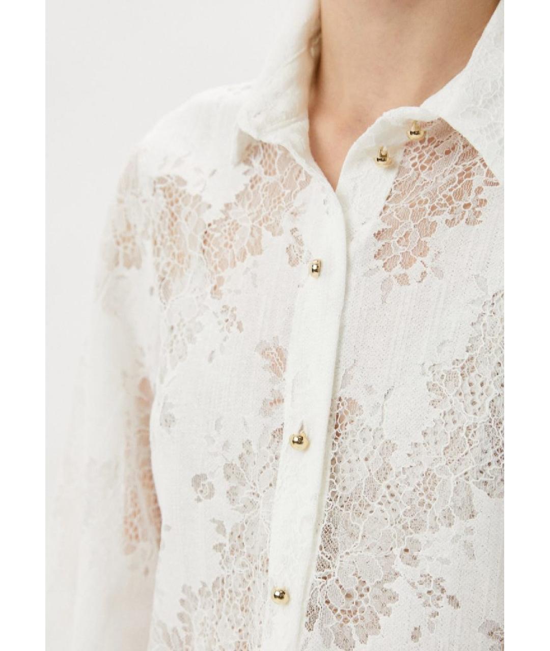 LIU JO Белая хлопковая рубашка, фото 3