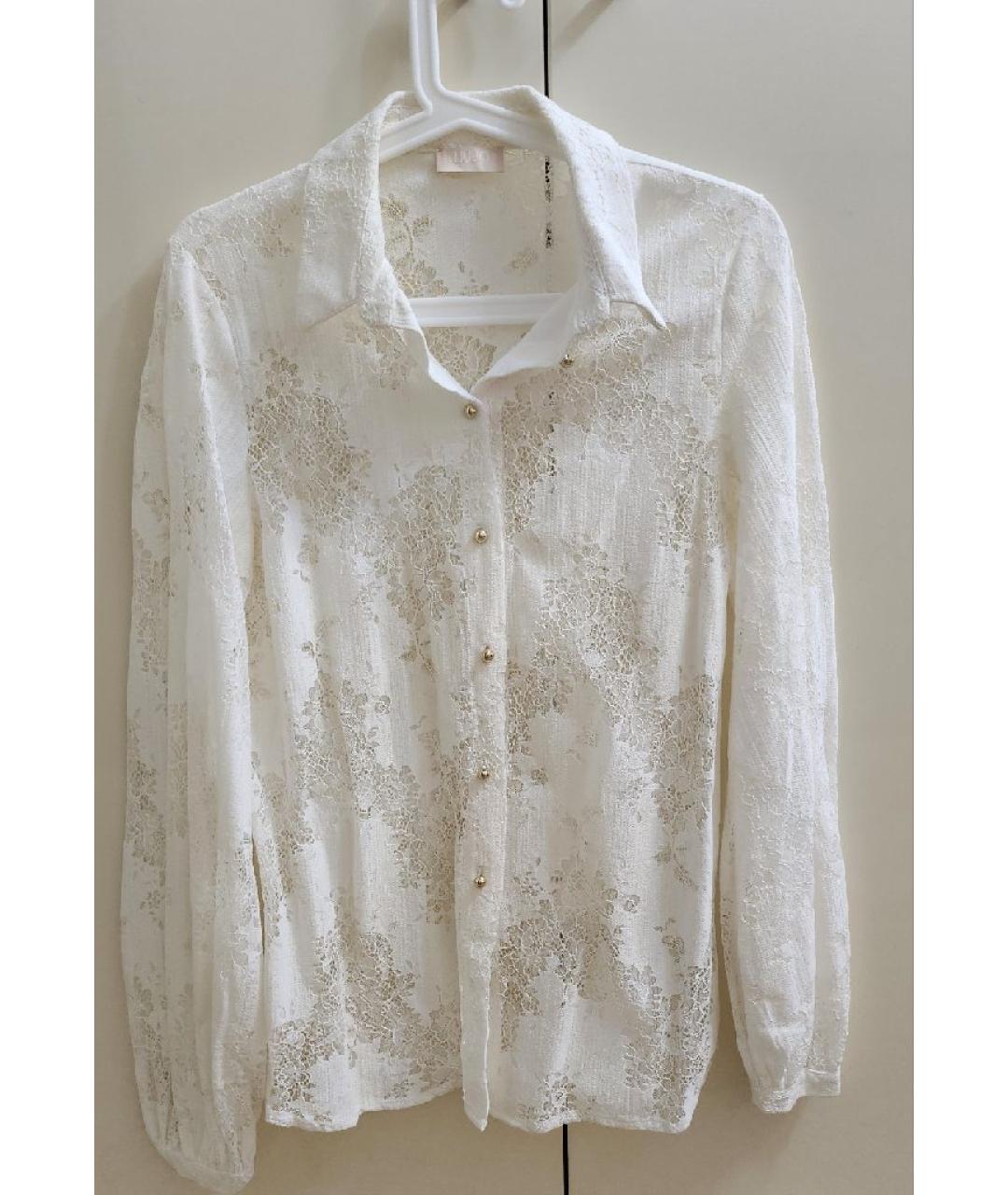 LIU JO Белая хлопковая рубашка, фото 10
