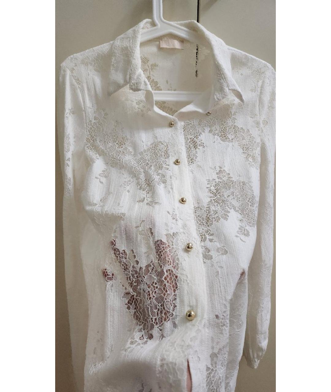 LIU JO Белая хлопковая рубашка, фото 7