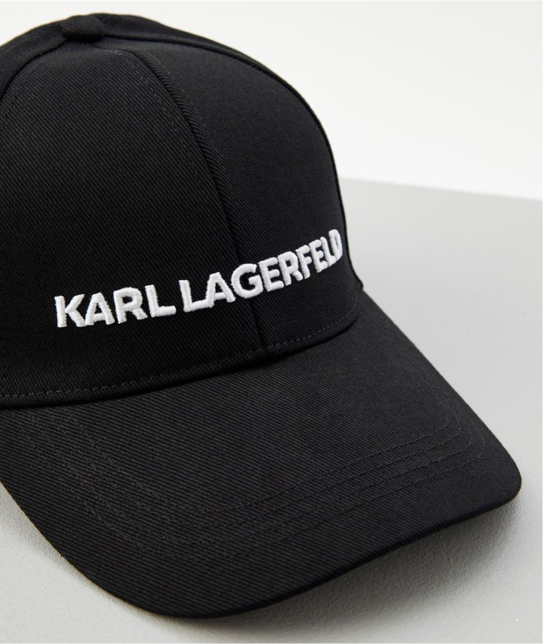 KARL LAGERFELD Черная хлопковая кепка, фото 7