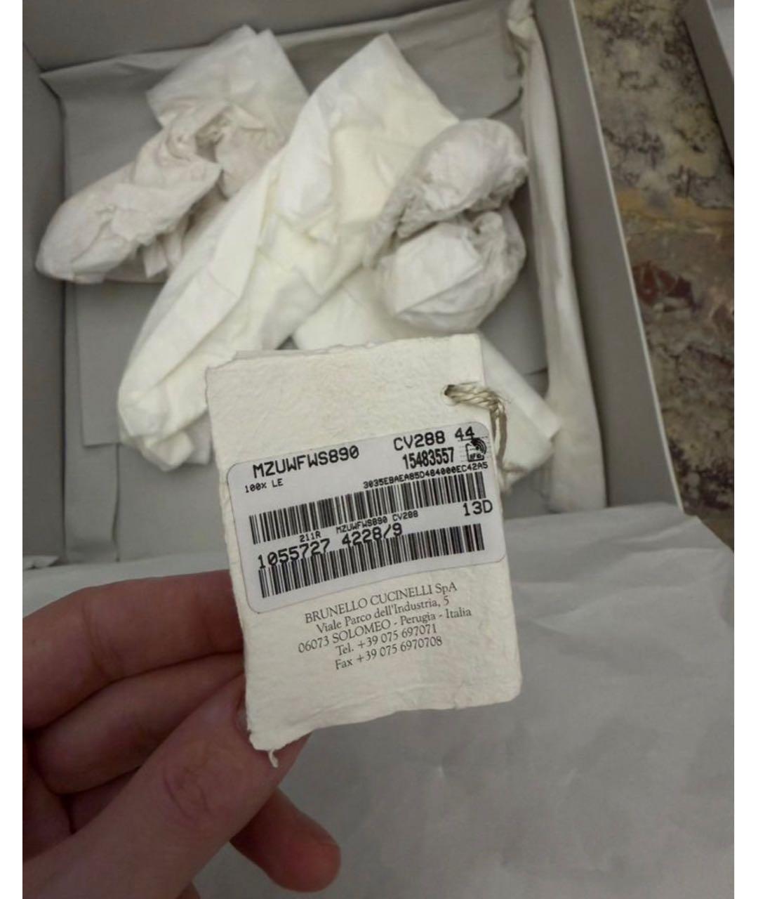 BRUNELLO CUCINELLI Коричневые кожаные высокие ботинки, фото 7