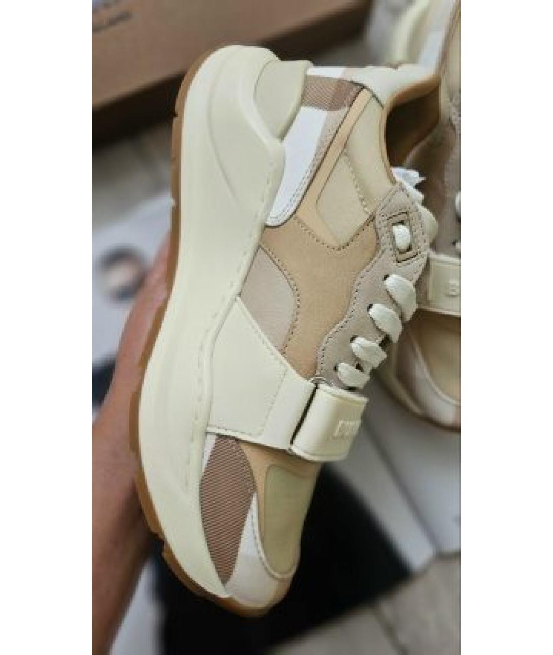 BURBERRY Бежевые кроссовки, фото 8