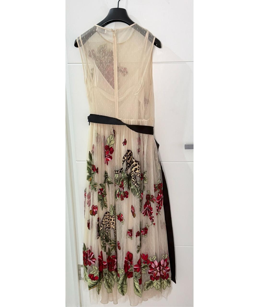 RED VALENTINO Белое полиэстеровое платье, фото 2