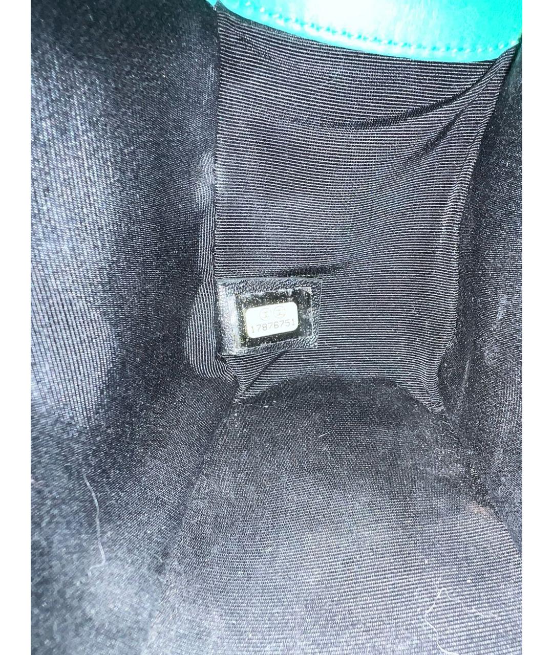 CHANEL Бирюзовая кожаная сумка через плечо, фото 8