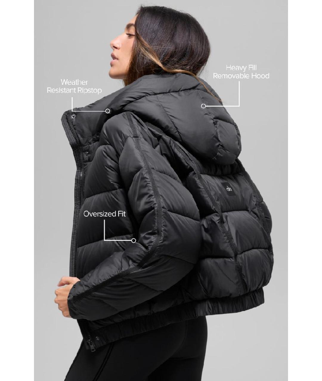 ALO YOGA Черная куртка, фото 7