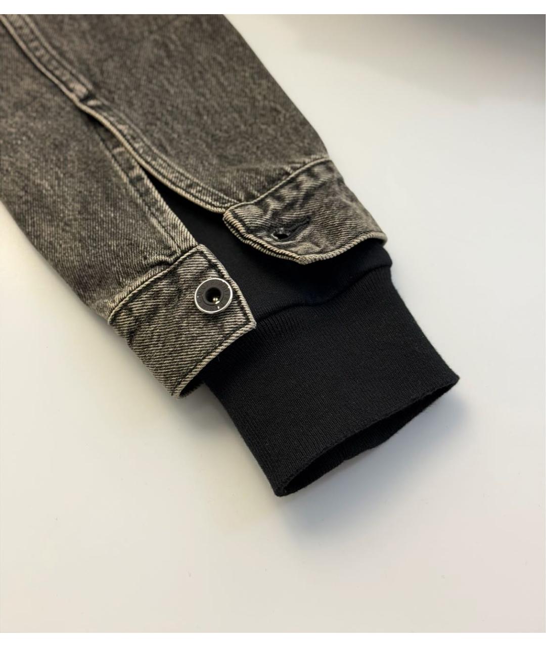 OFF-WHITE Антрацитовая хлопковая куртка, фото 5