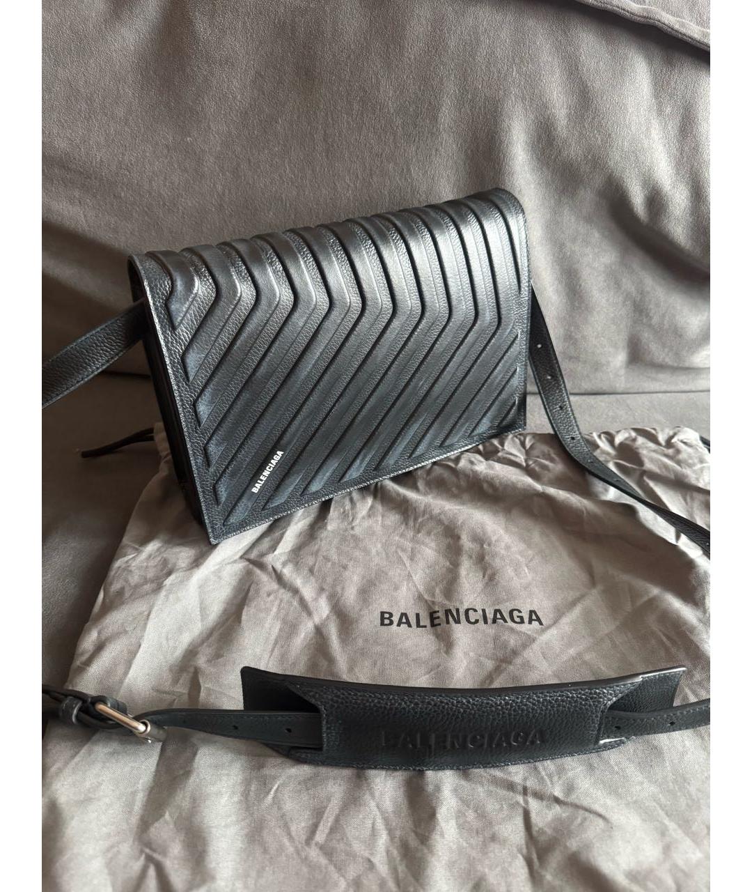 BALENCIAGA Кожаная сумка на плечо, фото 4